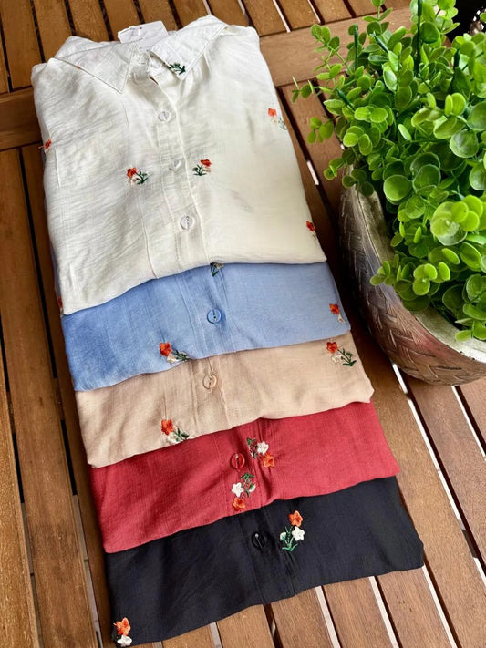 Blusa Linho/Poliester
