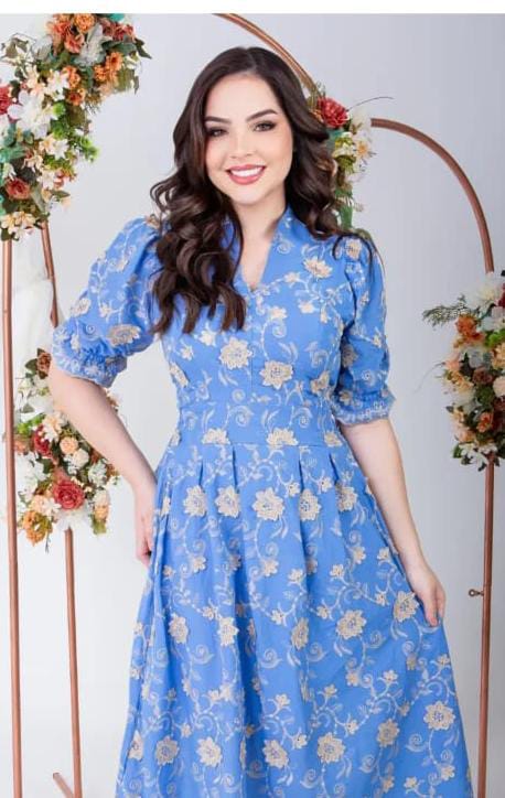 Vestido Menininha Florido